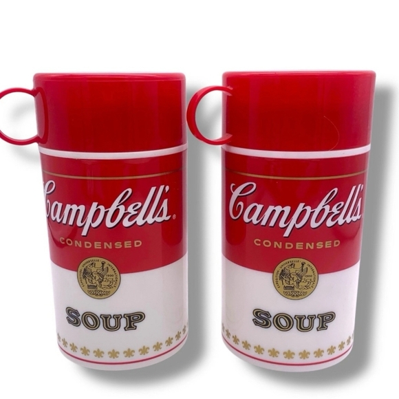 NEW Campbells Soup Vintage Soup Insulated Container Mmm GOOD! RED WHITE - Picture 1 of 9